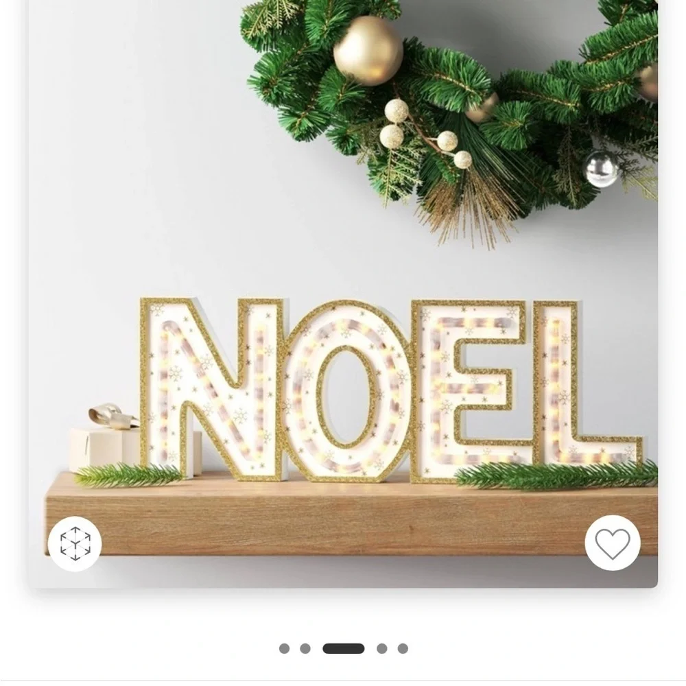 Lit LED 'Noel' Christmas Tabletop Sign - Wondershopтм